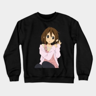 Yui doin' her hair Crewneck Sweatshirt